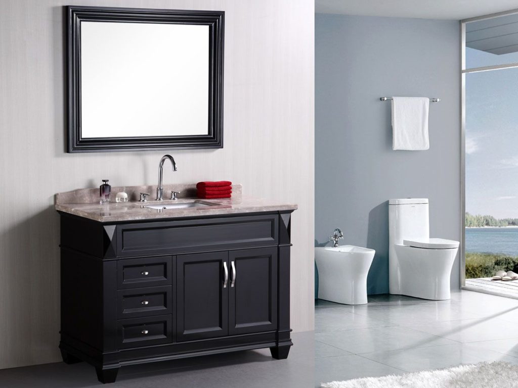 Transitional Bathroom Vanity Set