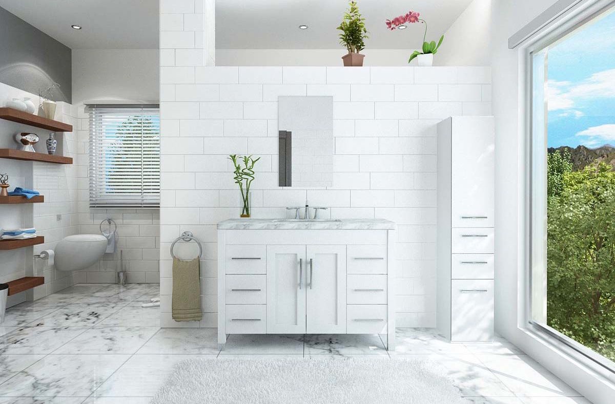 Bathroom Ideas With White Vanity Design Corral