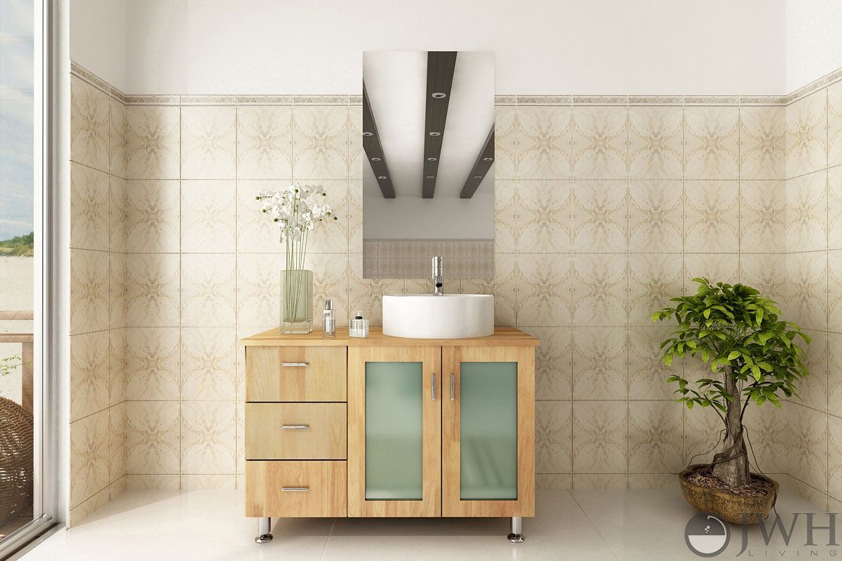 Solid Wood Bathroom Vanity Without Tops